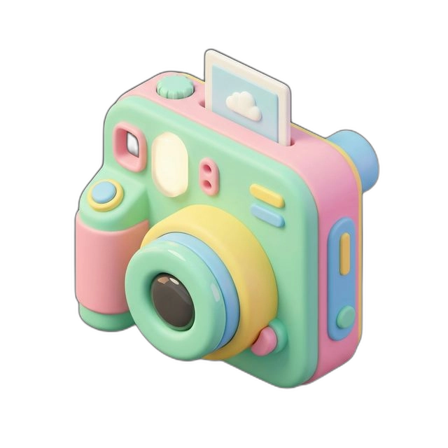 camera icon in Clay style