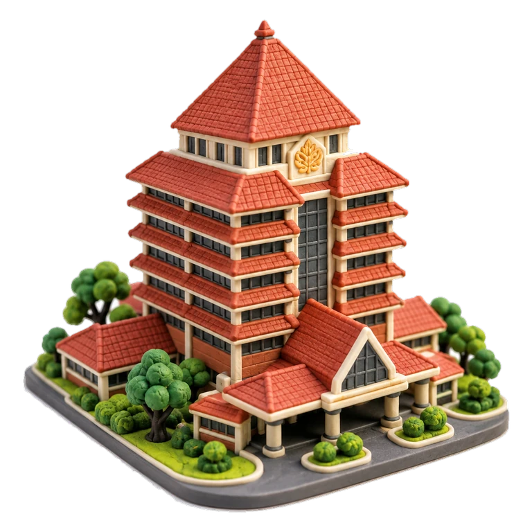 campus icon in Clay style
