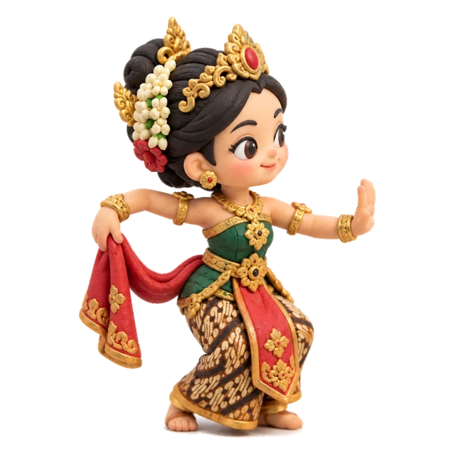dancer icon in Clay style