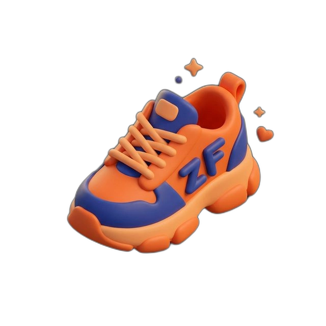 sneaker icon in Clay style