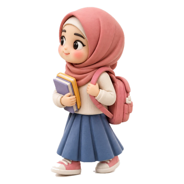student icon in Clay style