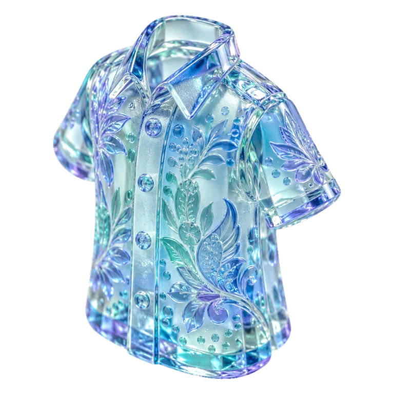 batik icon in Glass style