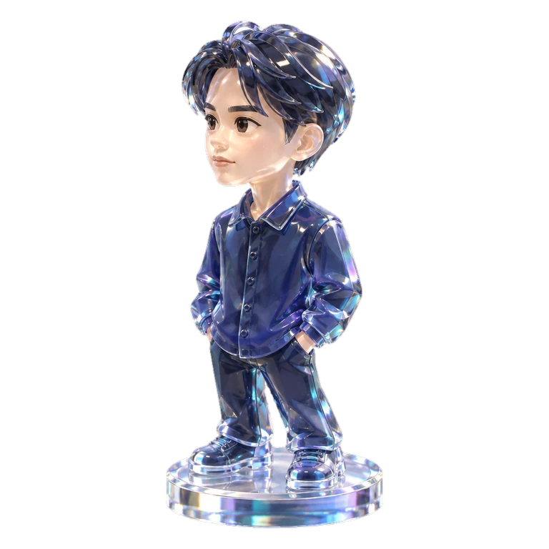 boy icon in Glass style