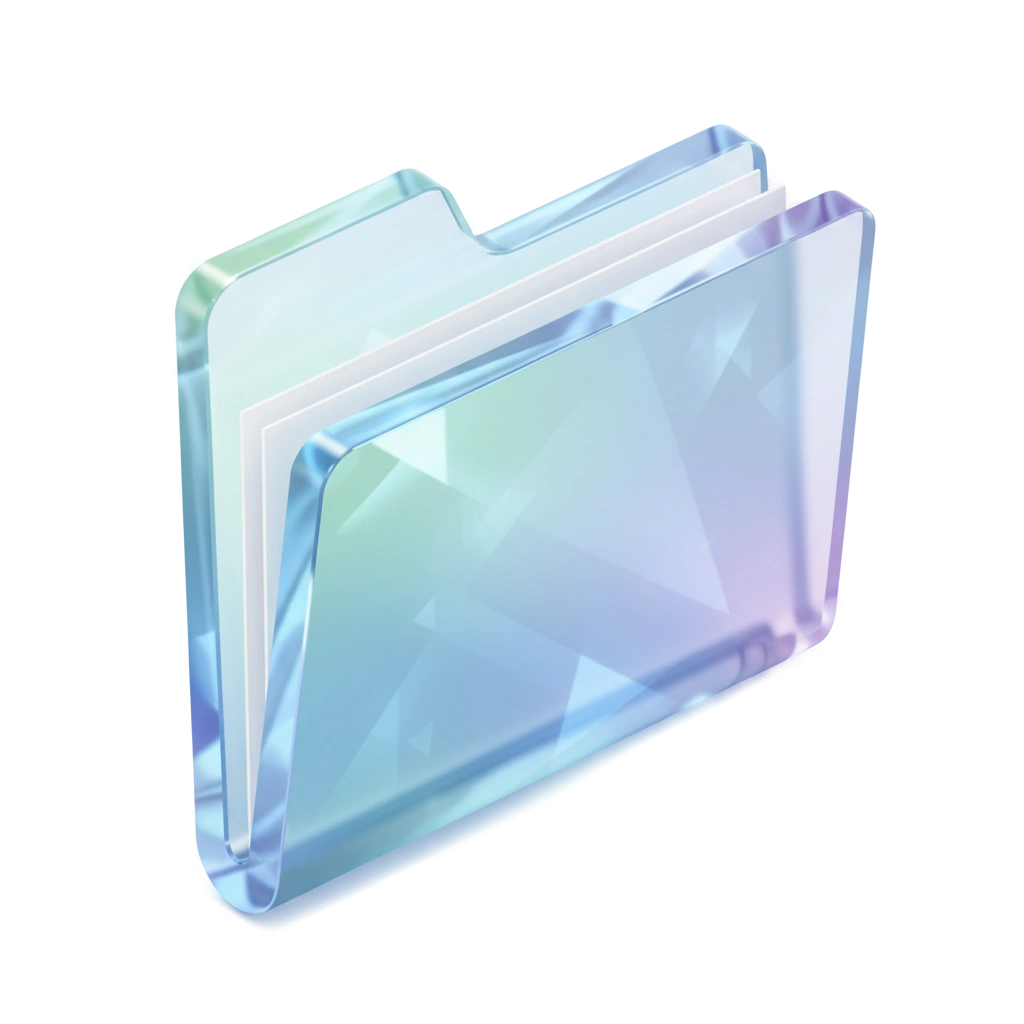folder icon in Glass style